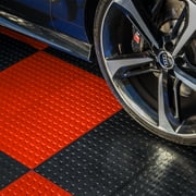 FlooringInc Coin Nitro Interlocking Garage Floor Tiles, Victory Red, 12"x12", 52 Pack, 52 Sq/ft