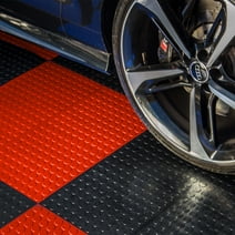 FlooringInc Coin Nitro Interlocking Garage Floor Tiles, Victory Red, 12"x12", 52 Pack, 52 Sq/ft