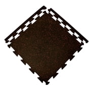 FlooringInc Eco-Lock Rubber Tile 8 mm Thick, 24” x 24”, 6 tile pack, 58.72 Sq/Ft,Blue