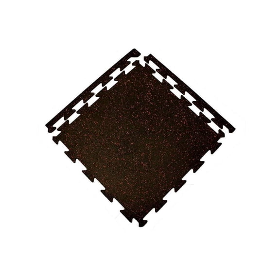 FlooringInc Eco-Lock Rubber Tile ¼" Thick, 24” x 24”, 8 tile pack, 29.36 Sq/Ft