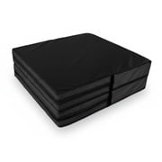 FlooringInc Folding Gymnastics Crash Mat   Thick Landing Pad for Tumbling, Kids Gymnastics, Cheer & Martial Arts Training   8" Crash Pad, 4 ft x 8 ft Safety Mat Black