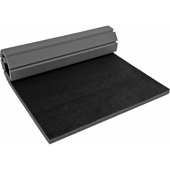 FlooringInc Home Cheer Mats, 3'x6'x1-3/8", Black