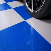 FlooringInc Nitro Flex Protective Garage Flooring Tiles, 20.5"x20.5", 8 Tiles, 23.36 Sqft, Smooth Pattern, Dark Gray