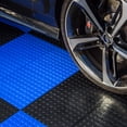 thumbnail image 1 of FlooringInc Nitro Garage Floor Tiles, Coin Pattern, Interlocking, Black, 12"x12", 1 pack, 1 sq/ft, 1 of 9