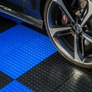 FlooringInc Nitro Garage Floor Tiles, Coin Pattern, Interlocking, Black, 12x12, 52 pack, 52 sq/ft