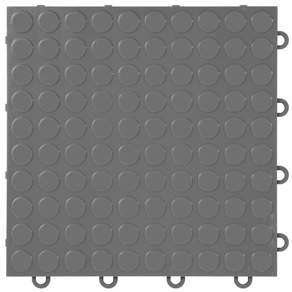 FlooringInc Nitro Garage Floor Tiles, Coin Pattern, Interlocking, Graphite, 12"x12", 52 pack, 52 sq/ft