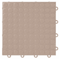 thumbnail image 1 of FlooringInc Nitro Garage Floor Tiles, Coin Pattern, Interlocking, Sahara Sand, 12"x12", 1 pack, 1 sq/ft, 1 of 11