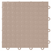 FlooringInc Nitro Garage Floor Tiles, Coin Pattern, Interlocking, Sahara Sand, 12"x12", 1 pack, 1 sq/ft