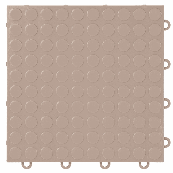 FlooringInc Nitro Garage Floor Tiles, Coin Pattern, Interlocking, Sahara Sand, 12"x12", 16 pack, 16 sq/ft