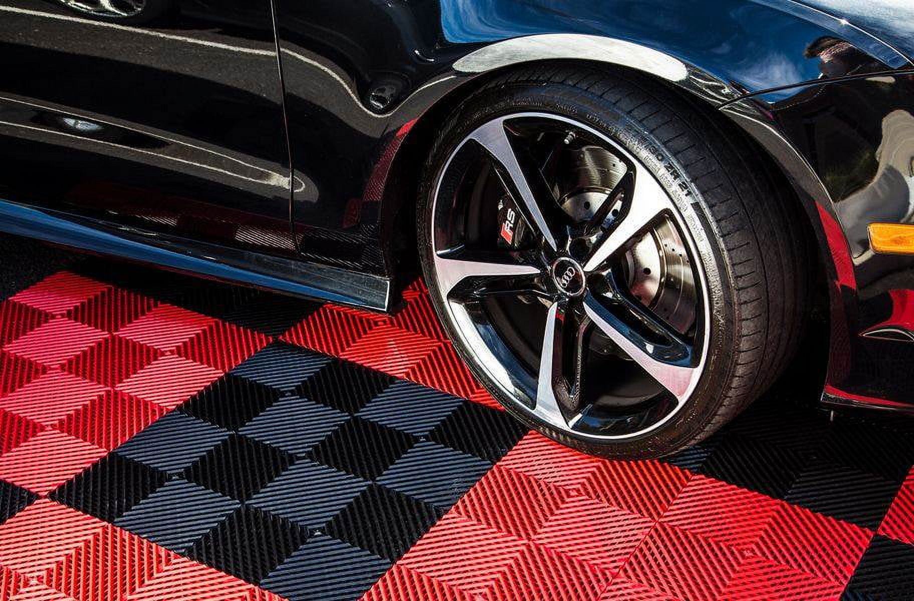 FlooringInc Nitro Garage Floor Tiles, Vented Pattern, Interlocking, 12