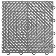 FlooringInc Nitro Garage Floor Tiles, Vented Pattern, Interlocking, 12x12, 1 pack, 1 sq/ft