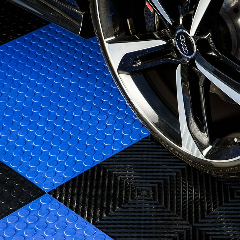 FlooringInc’s Nitro Garage Floor Tiles, Diamond Pattern, Interlocking, Black, 12 FlooringInc’s Nitro Garage Floor Tiles, Diamond Pattern, Interlocking, Black, 12