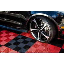 FlooringInc Nitro Garage Floor Tiles, Vented Pattern, Interlocking, Black, 12"x12", 52 pack, 52 sq/ft