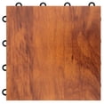 thumbnail image 1 of FlooringInc Practice Dance Tile Kits With Edging, 81 Tiles, 9' x 9' Area, Dark Maple, 1 of 9