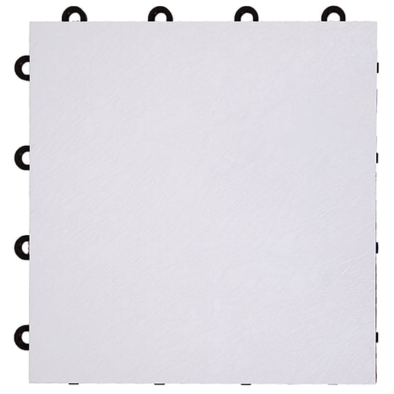FlooringInc Practice Dance Tile Kits With Edging, 9 Tiles, 3' x 3' Area, White