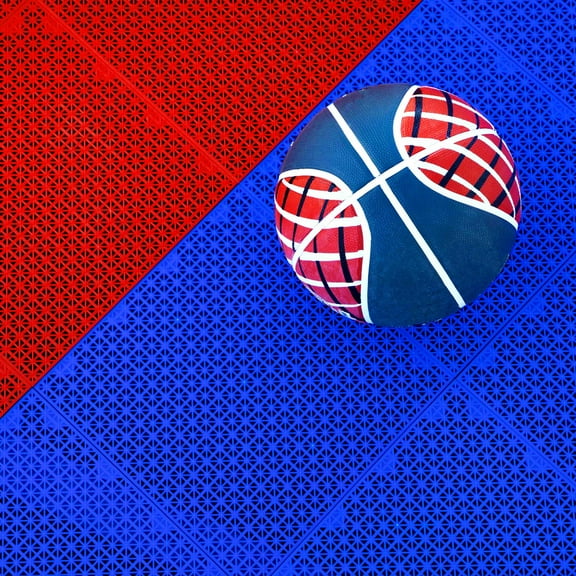 FlooringInc ProGame Outdoor Court Tiles, 12"x12", 52 Tiles, 52 sq/ft, Blue