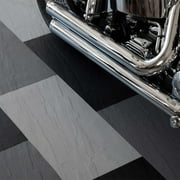 FlooringInc Slate Flex Nitro Tile 3mm Thick, 12" x 24", 14 tile pack, 28 Sq/Ft, Black