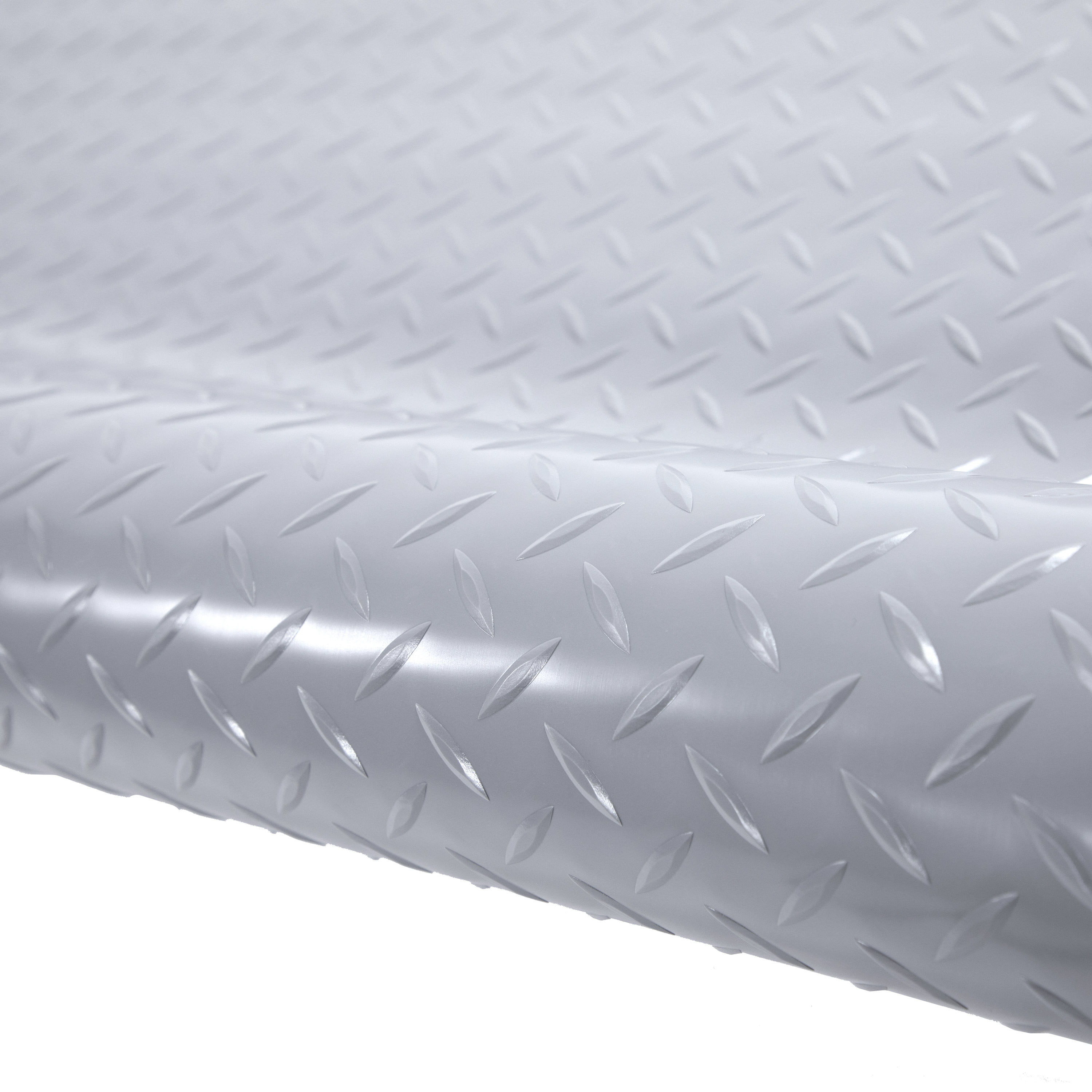 FlooringInc Standard Grade Nitro Garage Roll & Protective Parking Mats, Stailess Steel, Diamond, 5'x17' Flooring Materials - image 1 of 10