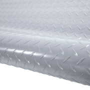 FlooringInc Standard Grade Nitro Garage Roll & Protective Parking Mats, Stailess Steel, Diamond, 5'x17' Flooring Materials