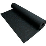 FlooringInc 3/8 Thick 4ft x 10ft Anti-Slip Rubber Rolls for Gym Flooring & Equipment Mats, Blue