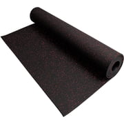 Traxxon by FlooringInc 3/8" Rubber Gym Flooring Roll, Anti-Slip Mat, 4x10, Lipstick Red
