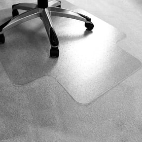 Floortex Cleartex Advantagemat Plus APET Chairmat - Carpet - 48" Length x 36" Width - Lip Size 10" Length x 20" Width - Rectangle - Clear | Bundle of 2 Each