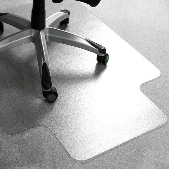 Floortex Cleartex Advantagemat Plus APET Chairmat - Carpet - 53" Length x 45" Width - Lip Size 12" Length x 25" Width - Rectangle - Clear | Bundle of 2 Each