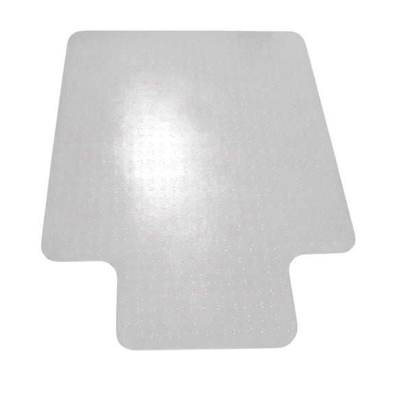 Floortex® Cleartex® TrYlok® Vinyl Lipped Chair Mat for Low Pile Carpets up to 1/4" - 45" x 53"