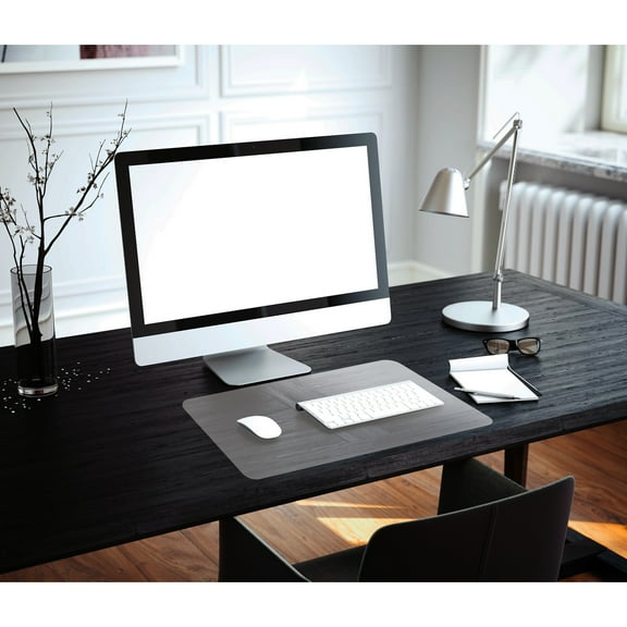 Floortex® Desktex® Crystal Clear Vinyl Rectangular Desk Pad - 19" x 24"