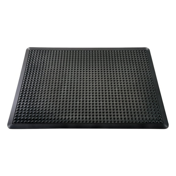 Floortex® Doortex® Black Anti-Fatigue BubbleMat - 35" x 47"