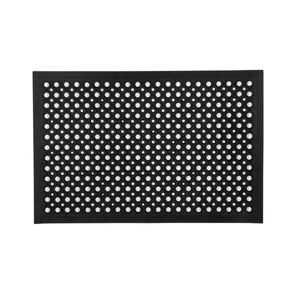 Floortex® Doortex® Open-Top Black Anti-Fatigue Mat - 24" x 35"