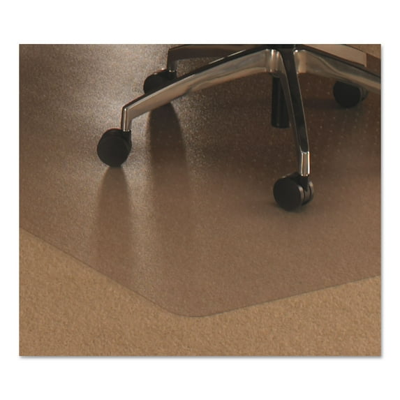 Floortex ER1115223ER Cleartex Ultimat 48 in. x 60 in. Polycarbonate Chair Mat for Low/Medium Pile Carpet - Clear