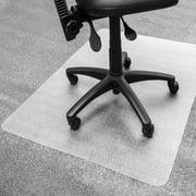 Floortex® Enhanced Polymer Rectangle Chair Mat Carpets 48" x 79"