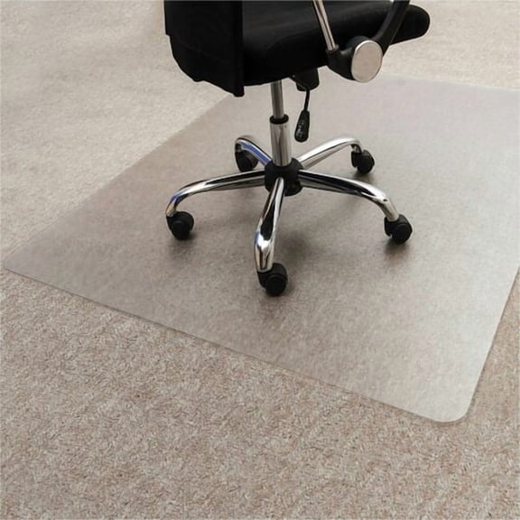 Floortex Enhanced Polymer Rectangular Chair Mat for Carpets up to 3/8" - 48" x 60", Home, Office, Carpet, Indoor, Hard Floor (ECO114860EP) | 2-Pack (2 Total)