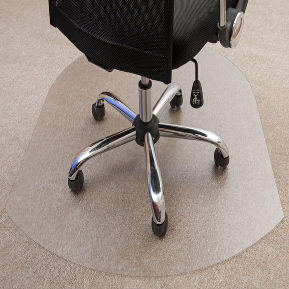 Floortex Polycarbonate Contoured Chair Mat Carpets up to 1/2" 39" x 49"