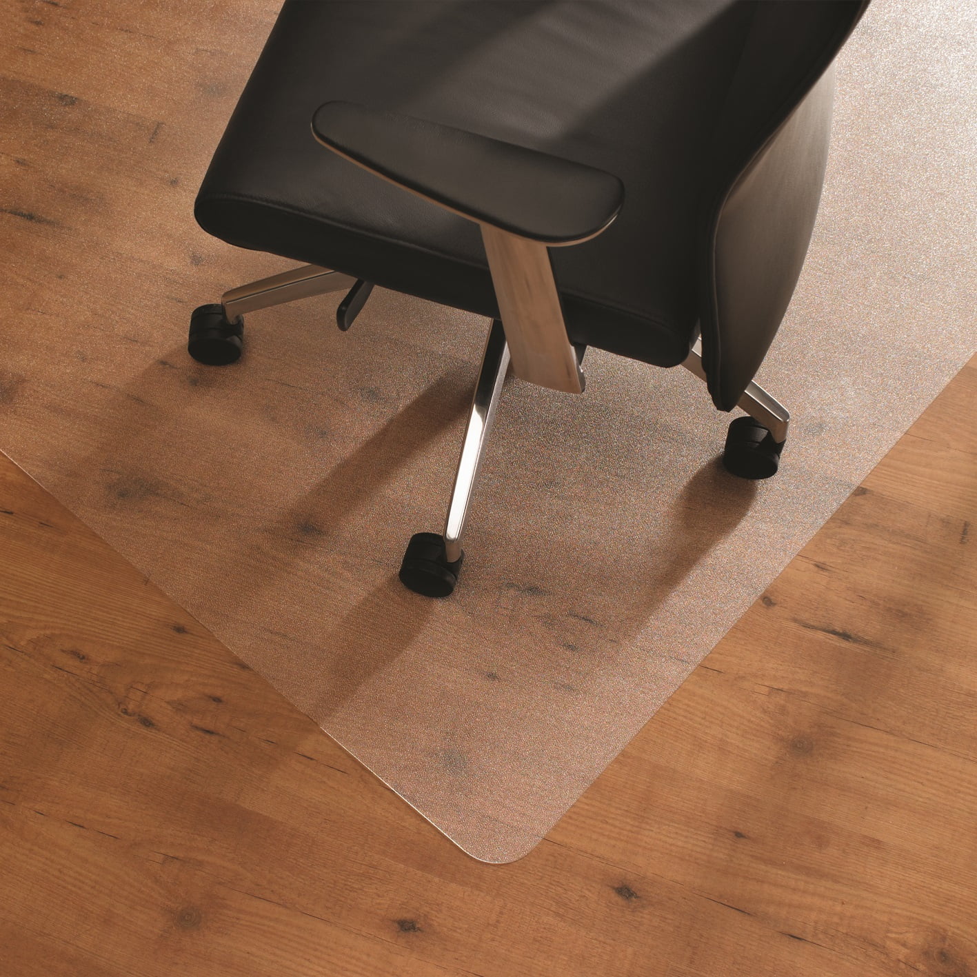 Floortex Polycarbonate Corner Workstation Chair Mat Hard Floor 48 x 60 Walmart