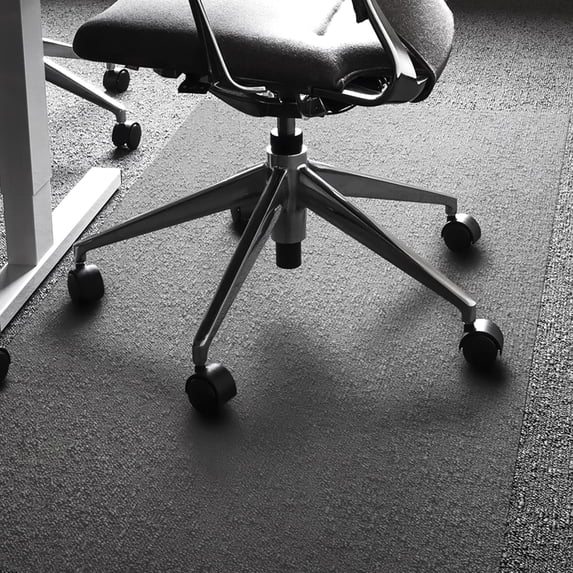 Floortex® Ultimat® XXL Clear Polycarbonate Rectangular Chair Mat for Carpets- 48x118"