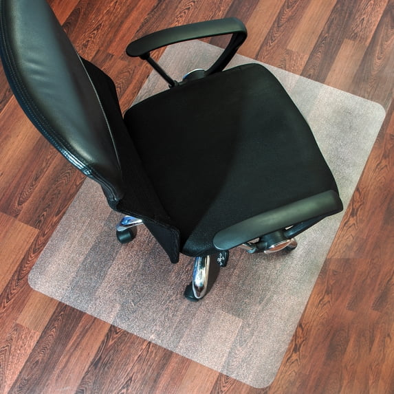Floortex® Valuemat® Polycarbonate Rectangular Chair Mat Hard Floor 48" x 51"