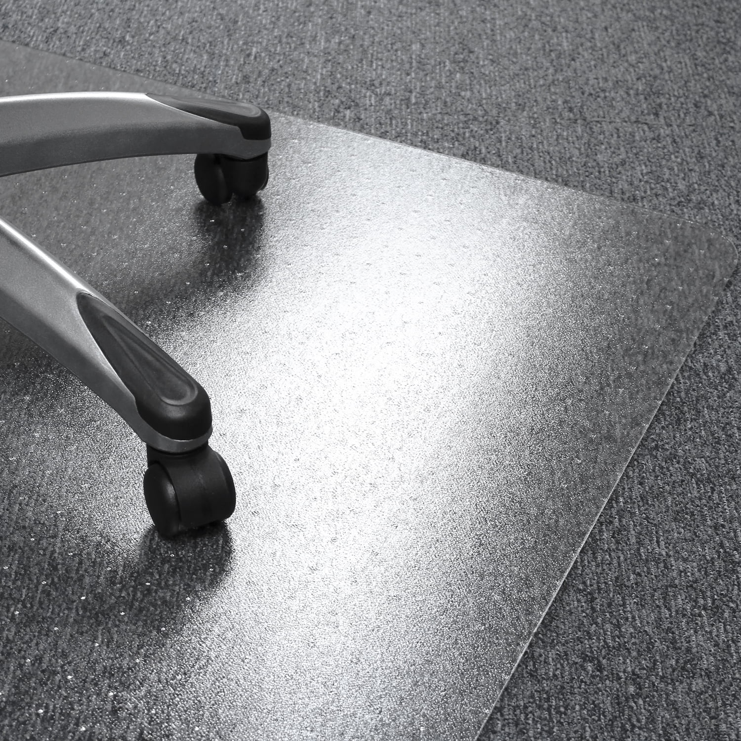 Clear Vinyl Rectangular Chair Mat for Carpets 30" x 48"