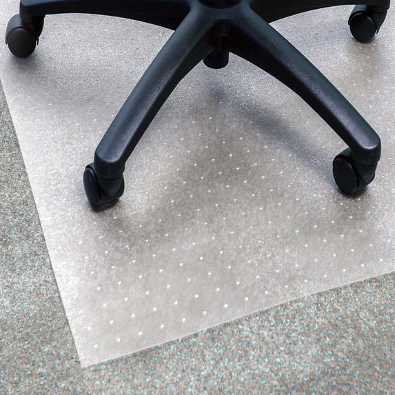 Floortex® Vinyl Rectangle Chair Mat Carpets up to 1/4" 48" x 79"
