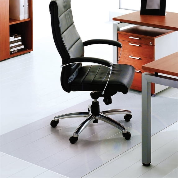Floortex® XXL Polycarbonate Rectangle Chair Mat Hard Floors 71" x 79"