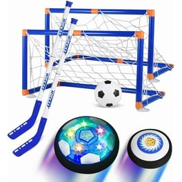 BETTERLINE Air Power Soccer Football Hover Disc Toy with Foam Bumpers and  Light-Up LED Lights, Kids Sports Ball Game for Indoor & Outdoor Play, Gift