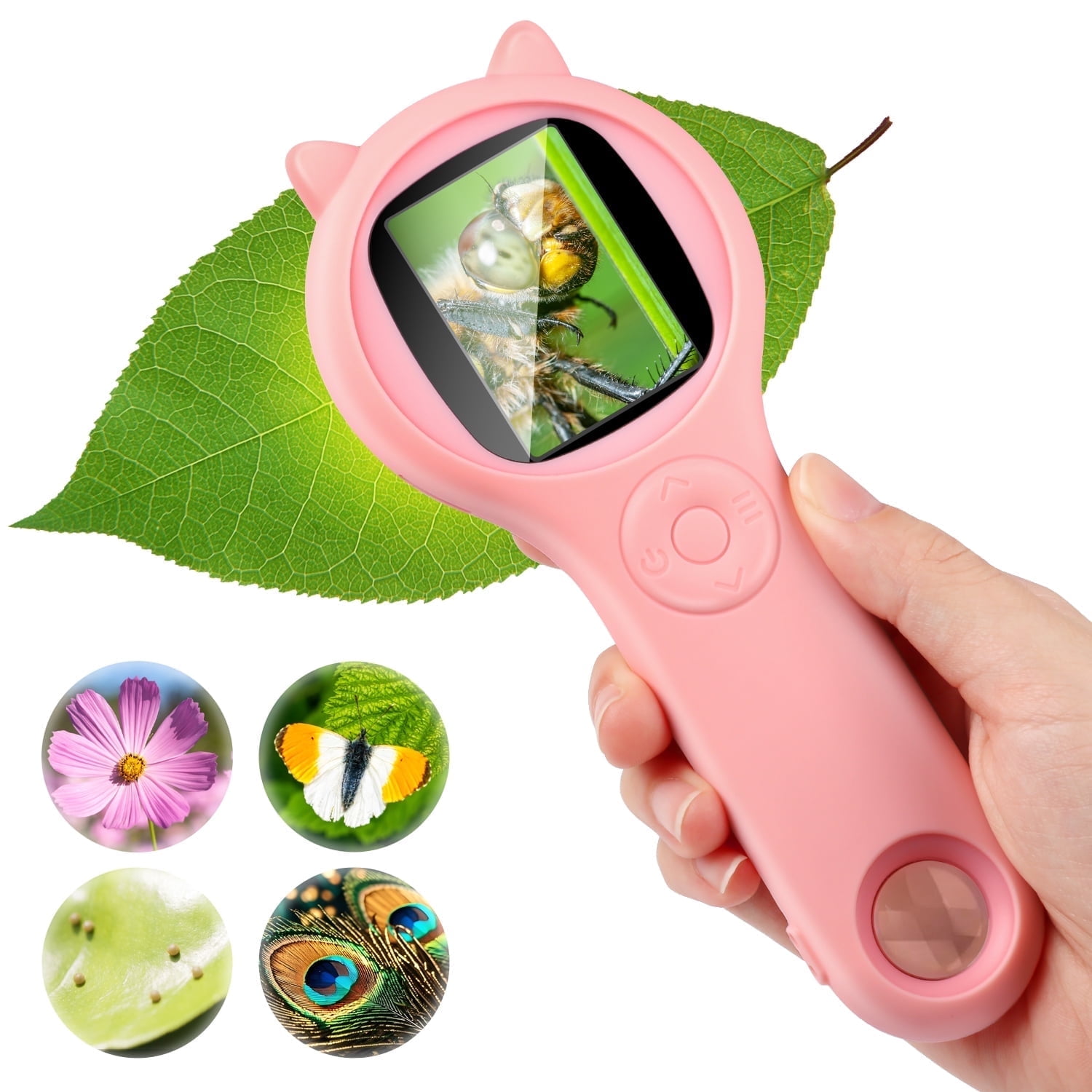 Flooyes Microscope for Kids - Mini Pocket Handheld Microscope for Toddlers