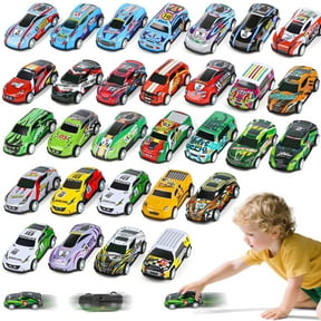Flooyes 30PCS Mini Car Toys, Pull Back Car Set, Toy Gift For Boys 3 4 5 6 Years Old