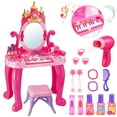 thumbnail image 1 of Flooyes Pretend Play Toys for Girls Toddlers, 13-key Piano Vanity Princess Toy Birthday Gift for Girl Kids Ages 3 4 5 6 Years., 1 of 6