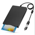 thumbnail image 1 of USB 2.0 Floppy Disk Drive Portable 3.5-Inch External Floppy Disk Reader and Ultra-Thin Desig for PC Laptop, 1 of 6