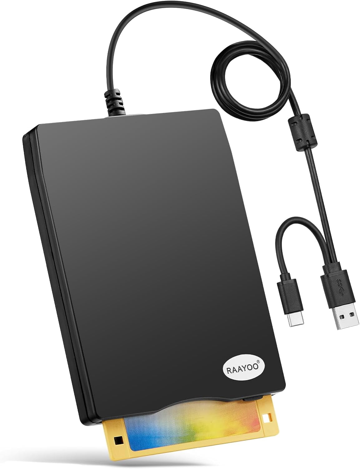 Floppy Disk Reader, Dual USB Type A/C Floppy Disk Drive/Player