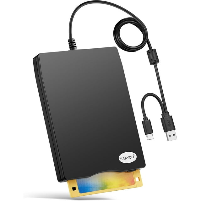 Floppy Disk Reader, Dual USB Type A/C Floppy Disk Drive/Player