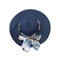 thumbnail image 1 of Floppy Hats for Women, Comdrip Oversized Sun Straw Hat for Women, Upf 50+ Floppy Wide Brim Summer Hat, Foldable Roll Up Travel Hat Beach Hats for Women Foldable Ladies Hats Women's Sun Hats Navy M, 1 of 4