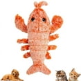 thumbnail image 1 of Floppy Lobster Dog Toys Plush Jumping Lobster Interactive Toy Motion Activated Moving Pet Toy, Plush Pet Chew Toy,B, 1 of 6